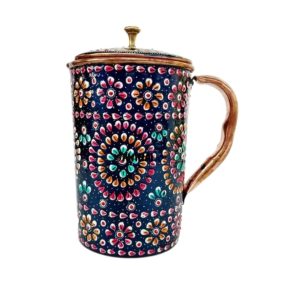Handicrafts Red Hand Painting Copper Jug