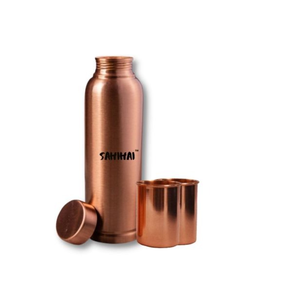 Copper bottle with glass set Copper water bottle and glass Ayurvedic copper bottle set Traditional copper drinkware set Handcrafted copper bottle and tumbler Copper water vessel and glass Eco-friendly copper bottle set Rustic copper jug and glass Health benefits of copper drinkware Pure copper bottle and glass Vintage copper drinkware set Ayurveda and copper utensils Copper kitchenware combo Stylish copper drinkware set Copper wellness set Antique copper bottle and glass Hydration in copper vessels Copper home decor set Copper utensil gift set Rust-resistant copper bottle with glass