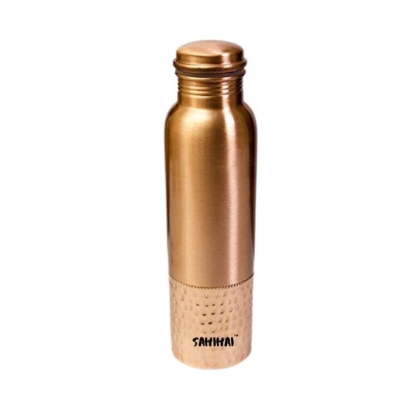 Copper bottle Copper water bottle Ayurvedic copper bottle Health benefits of copper Drinking water from copper Copper vessel Traditional copperware Eco-friendly hydration Copper-infused water Rust-free copper Ayurveda-inspired bottle Anti-bacterial properties Leak-proof copper cap Stylish copper design Drinking vessel Copper therapy Hydration companion